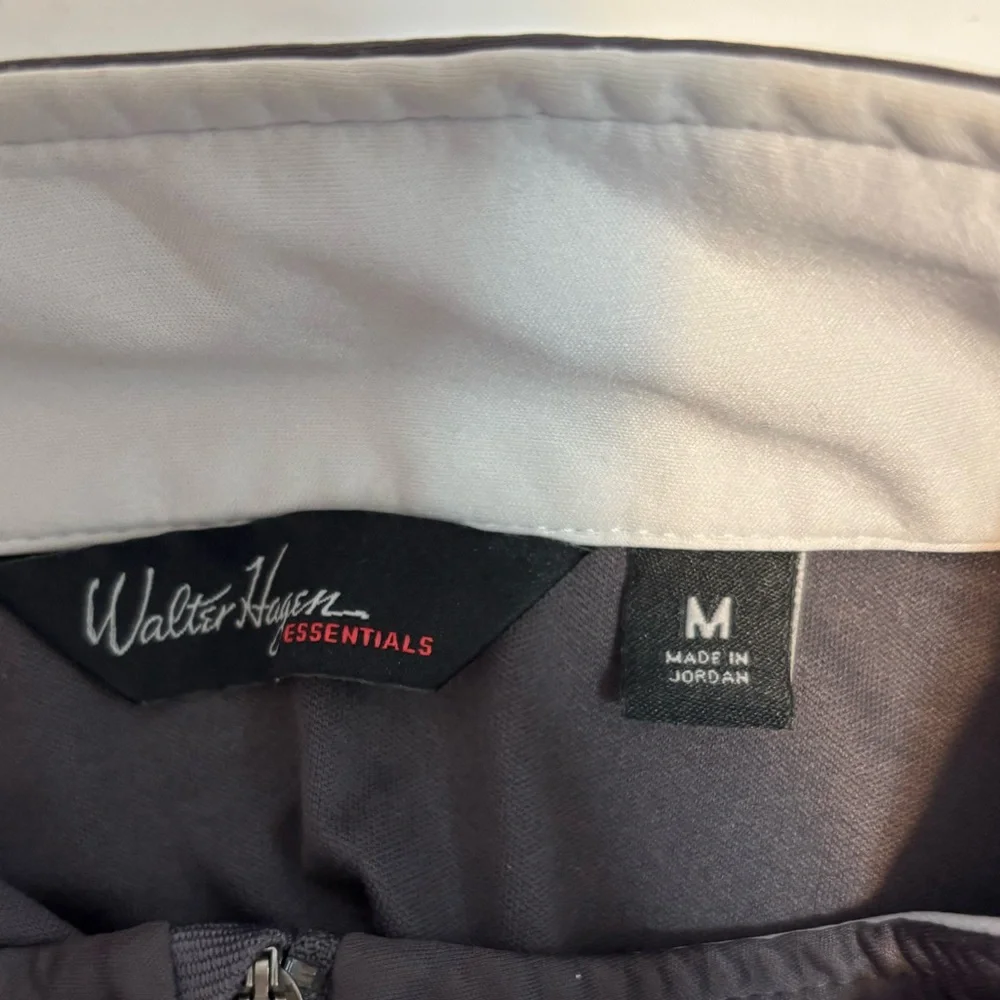 Walter Hagen Essentials Charcoal Gray 1/4 Quarter Zip Up Golf Vest Men’s Medium